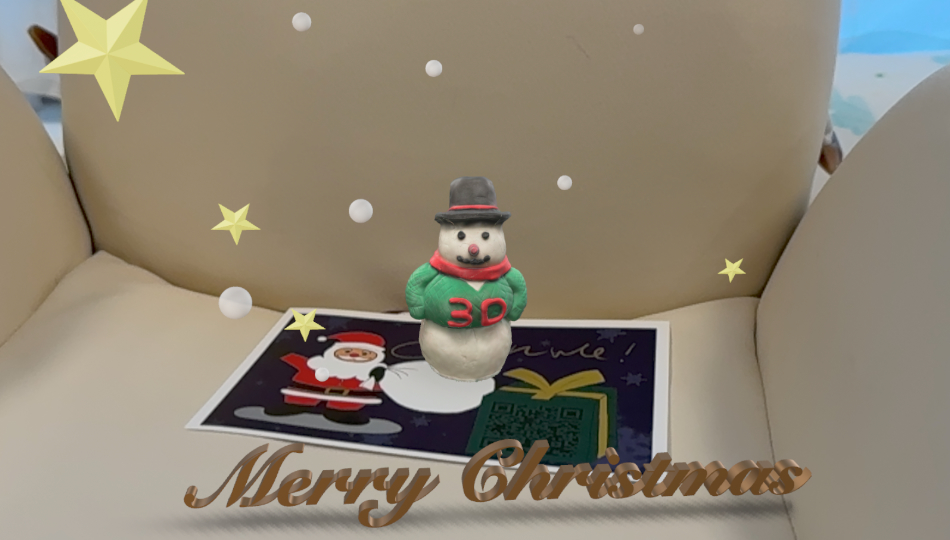 Import Monocle Scans into Reality Composer to create an AR animated Christmas card