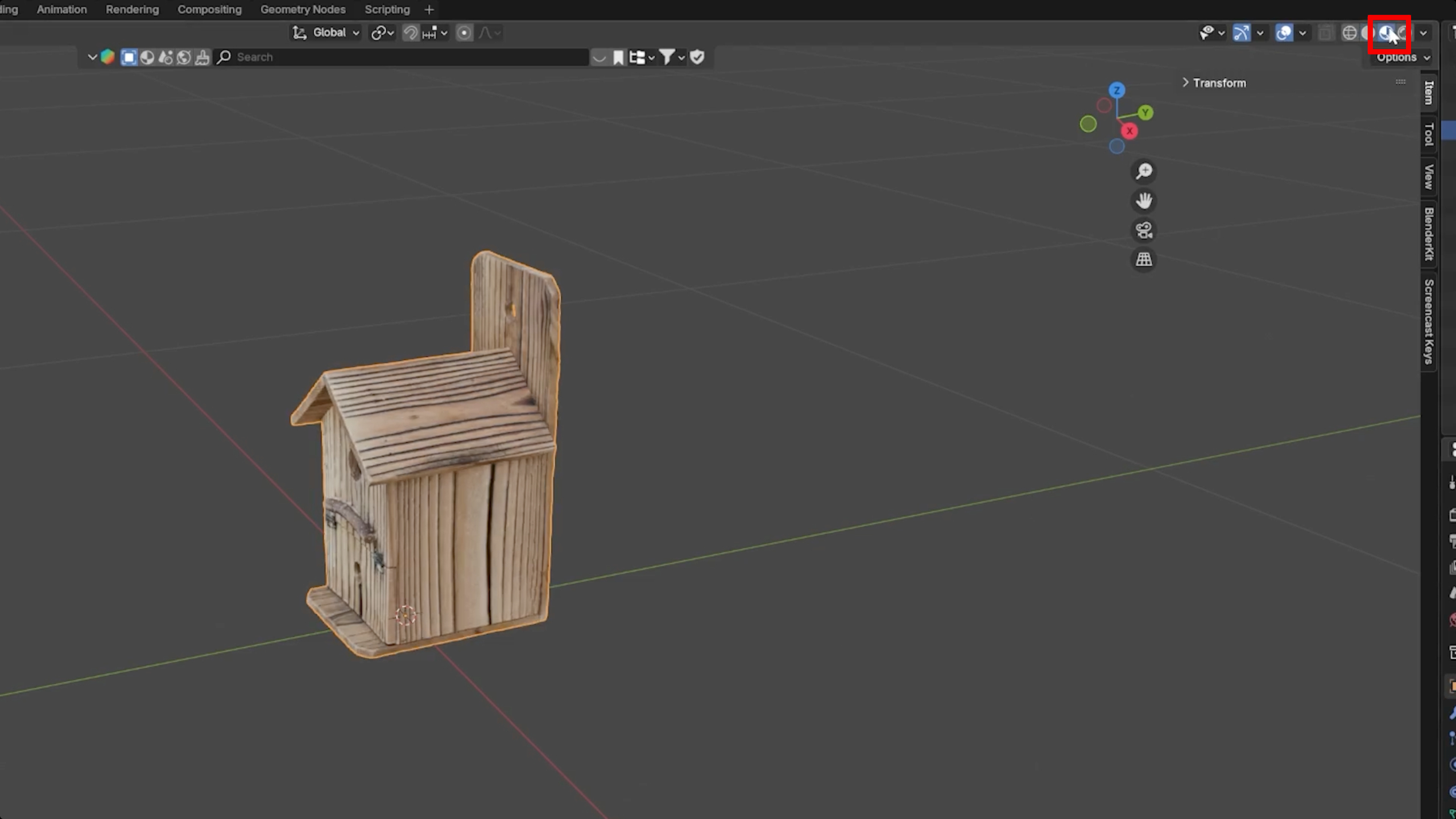 Turn on Viewport Shading