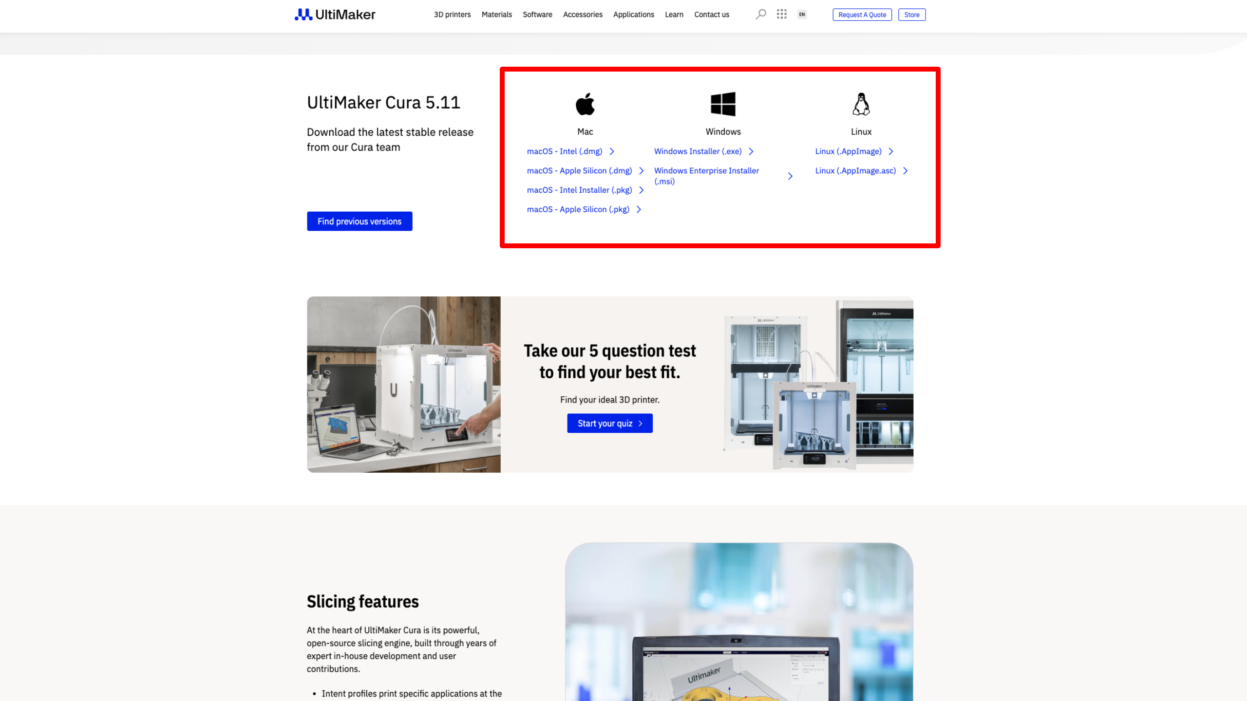 UltiMaker Cura Lancher Download